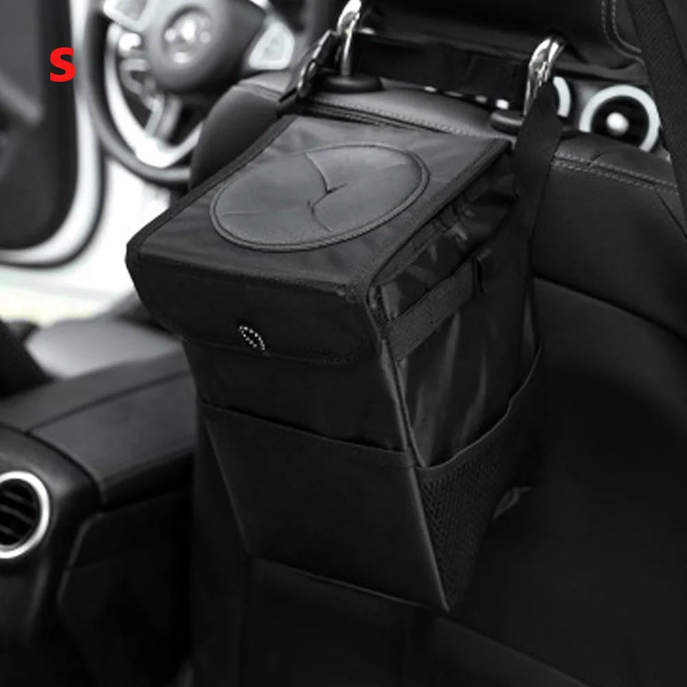 1 Pcs Portable Waterproof Car Trash Can Auto Organizer Garbage Can Car Accessories