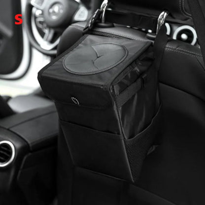 1 Pcs Portable Waterproof Car Trash Can Auto Organizer Garbage Can Car Accessories