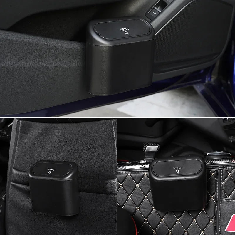 1/2/3Pcs Car Trash Can (With Lid) Contains 60 (300) Garbage Bags, Small Car Trash Can, Leak-Proof Mini Car Accessories 자동차 쓰레기통