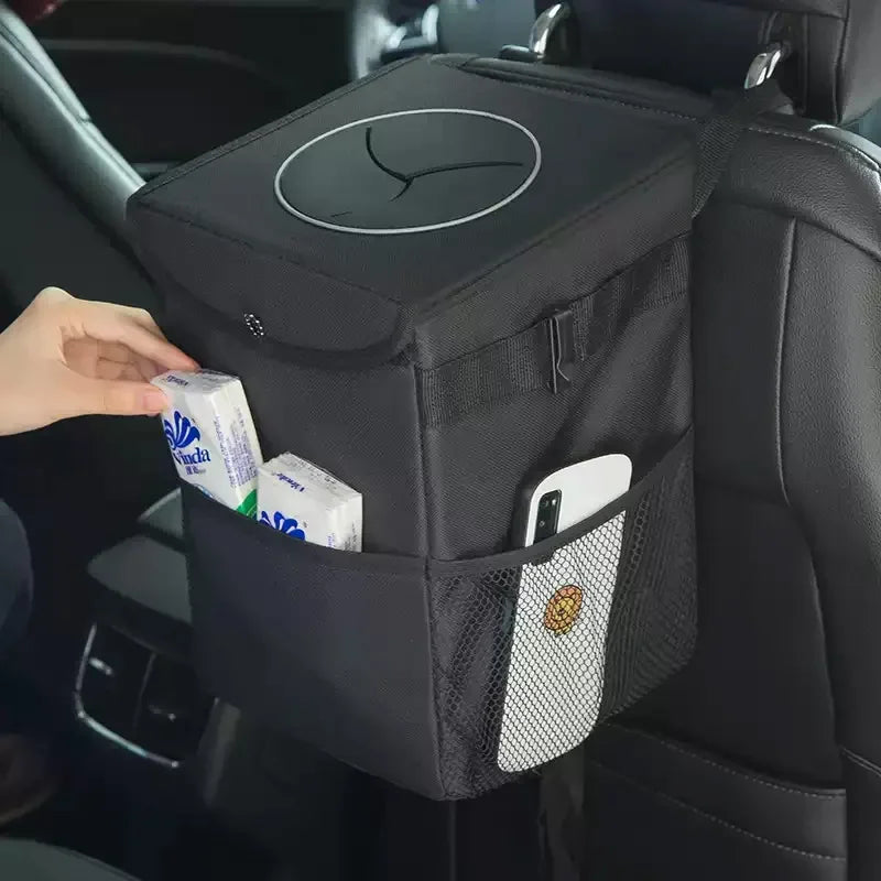 Car Trash Can, Car Garbage Bin, Hanging Waterproof Car Trash Can, Leak-Proof Vehicle Foldable Trash Can