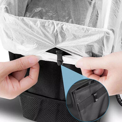 1 Pcs Portable Waterproof Car Trash Can Auto Organizer Garbage Can Car Accessories