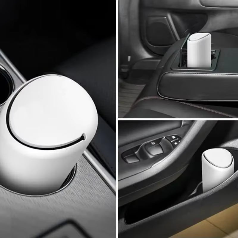 Car Trash Can Silicone Car Trash Can Creative Fashion Convenient Mini Car Storage Box Detachable Washable Trash Can