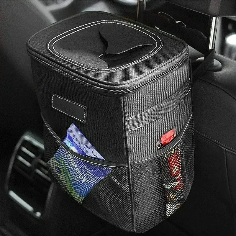 Car Trash Can, Car Garbage Bin, Hanging Waterproof Car Trash Can, Leak-Proof Vehicle Foldable Trash Can