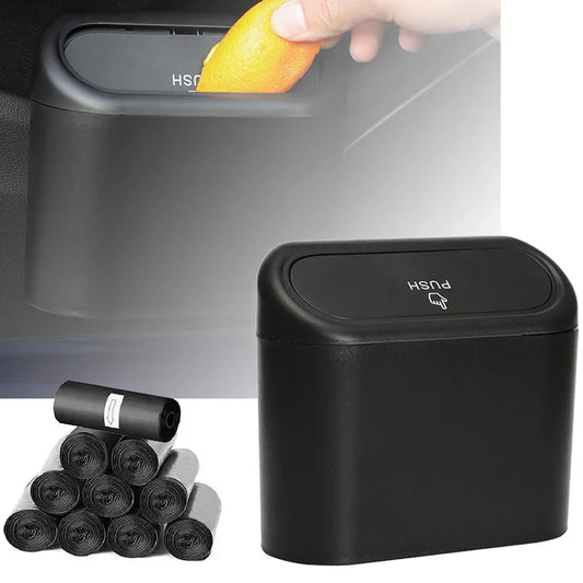 1/2/3Pcs Car Trash Can (With Lid) Contains 60 (300) Garbage Bags, Small Car Trash Can, Leak-Proof Mini Car Accessories 자동차 쓰레기통
